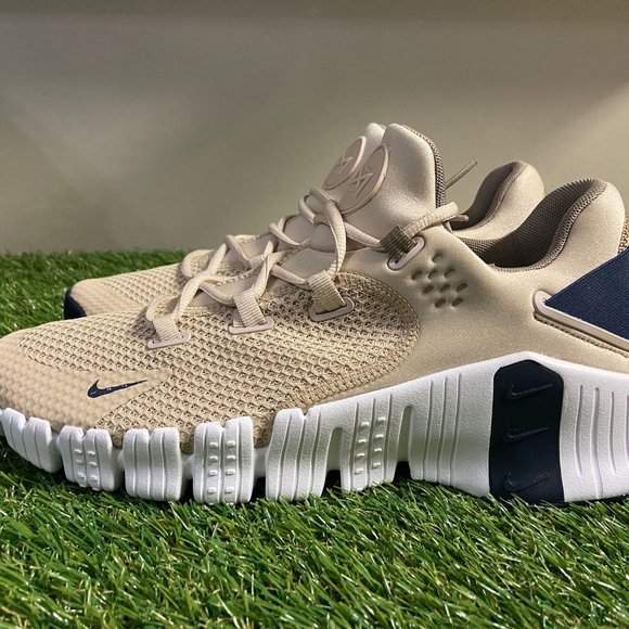 Nike Free Metcon 4 Training Shoes CT3886-234 Mens Sz Rattan Blue Sandalwood